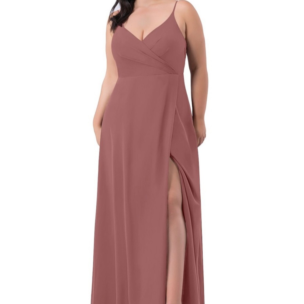 Azazie Thana Bridesmaid Dress in Desert Rose
